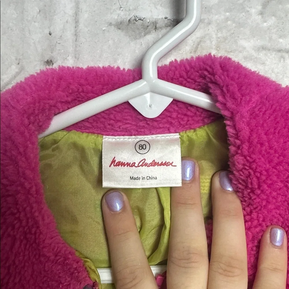 Hanna Andersson Pink Polka Dot Kids Jacket